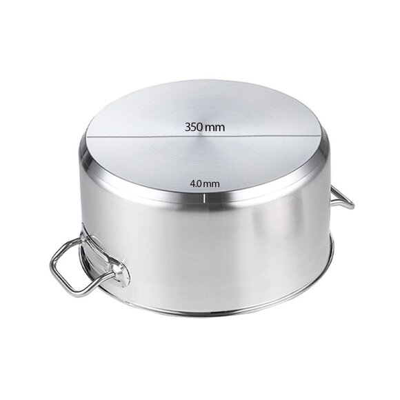 SOGA 23L Stainless Steel Stockpot Compact Heavy-Duty Cooking Pot for Soup & Stew - Picture 7 of 13